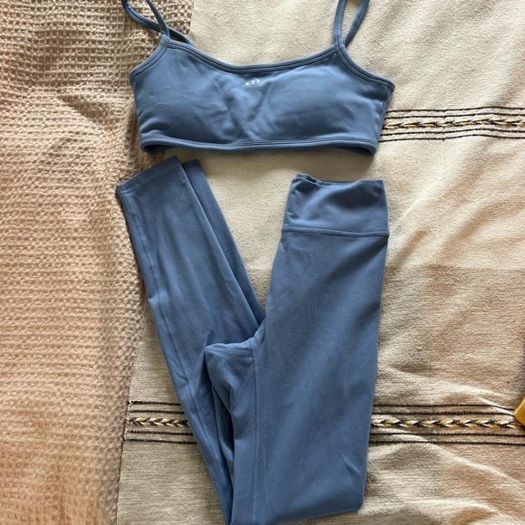 Women's French Blue Leggings Set - Picture 1 of 5